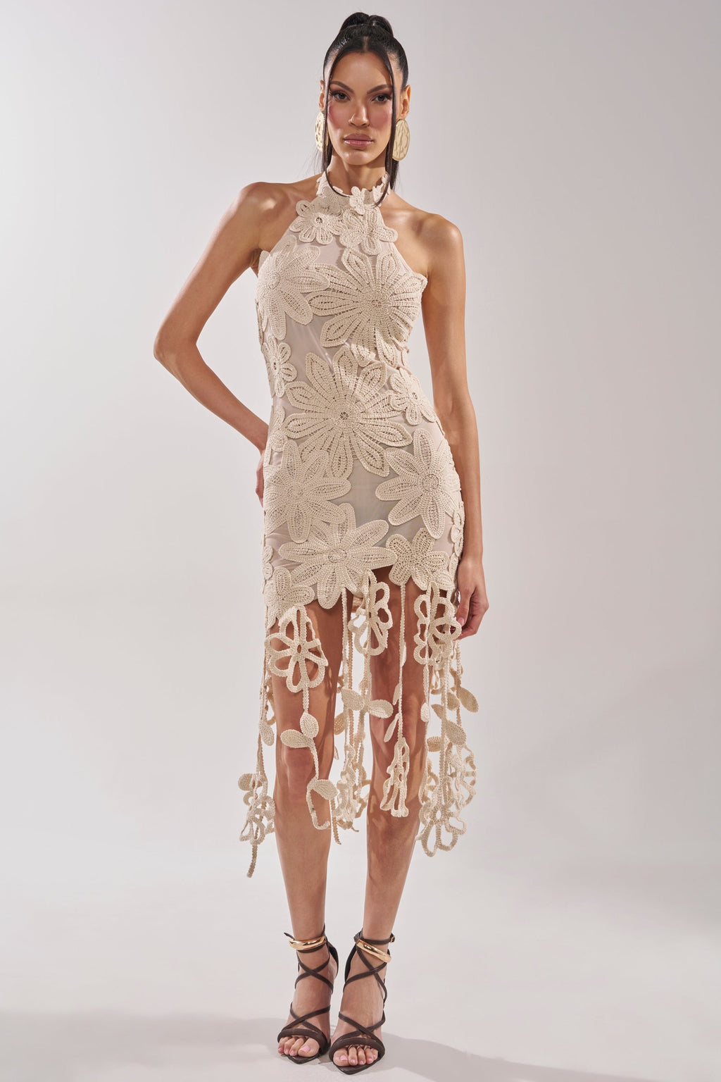 CELINE FLORAL MIDI DRESS