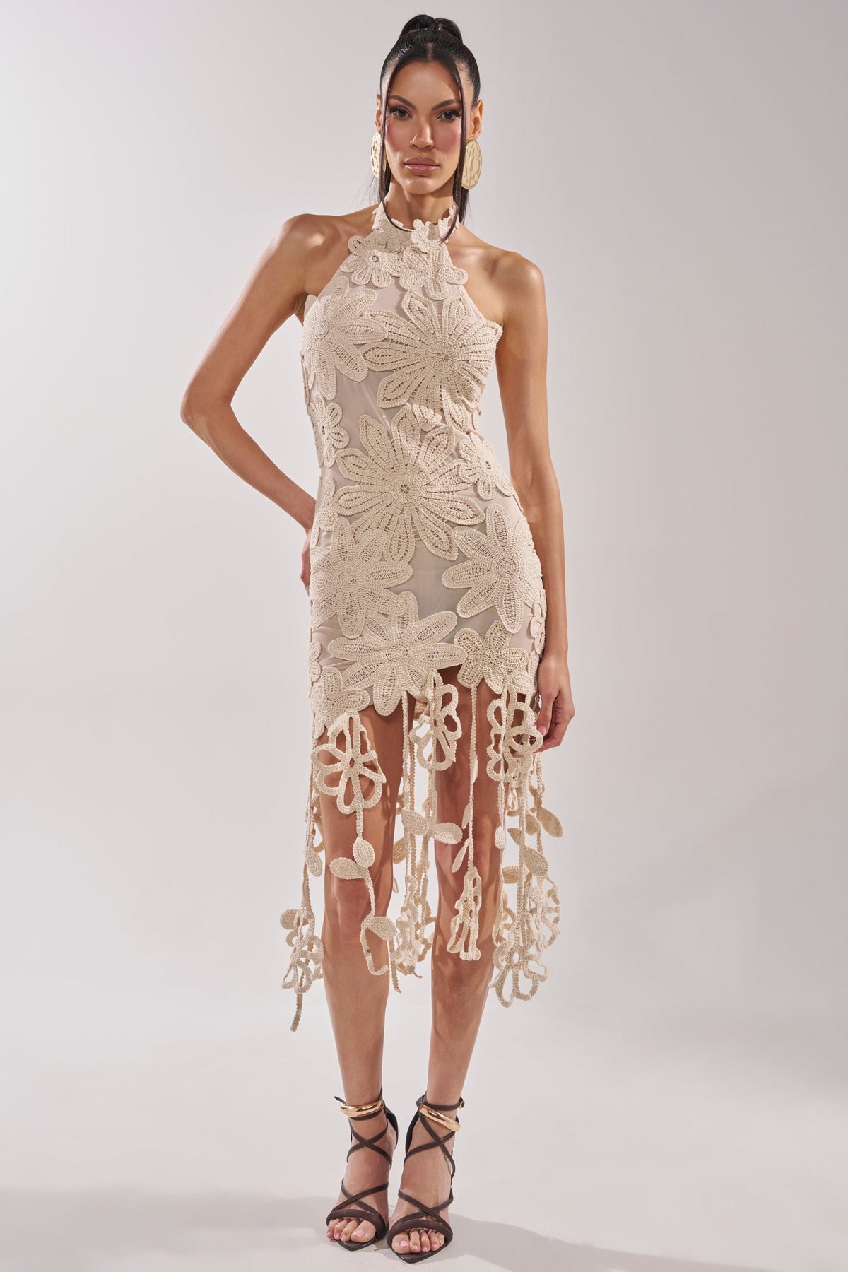 CELINE FLORAL MIDI DRESS