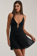 TEMPTED TONIGHT EMBELLISHED MINI DRESS
