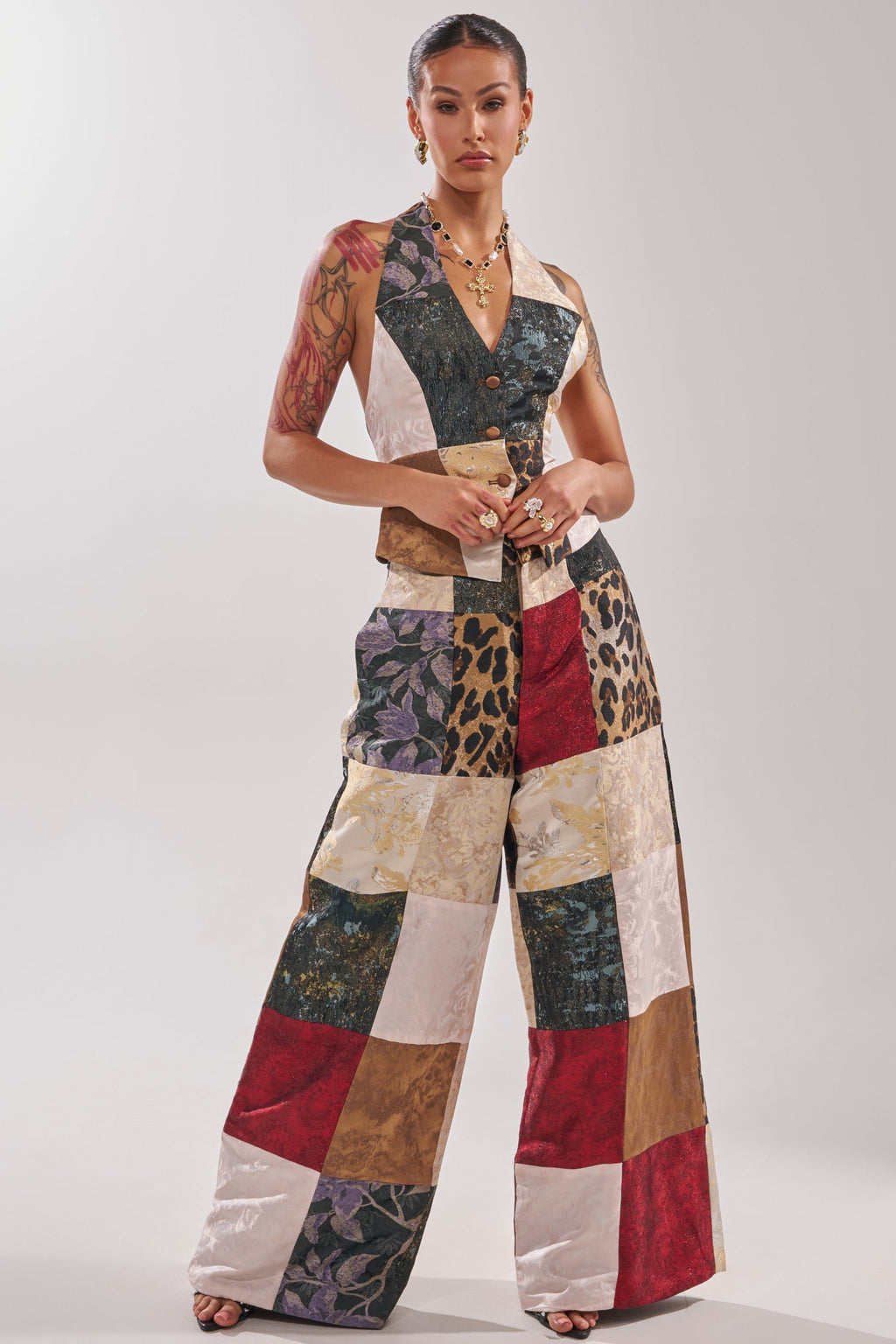 MADE YOU LOOK PATCHWORK TROUSER