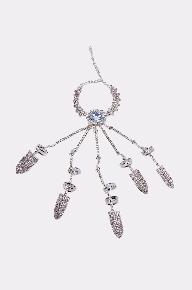 CLAW MY WAY BLING RING SET