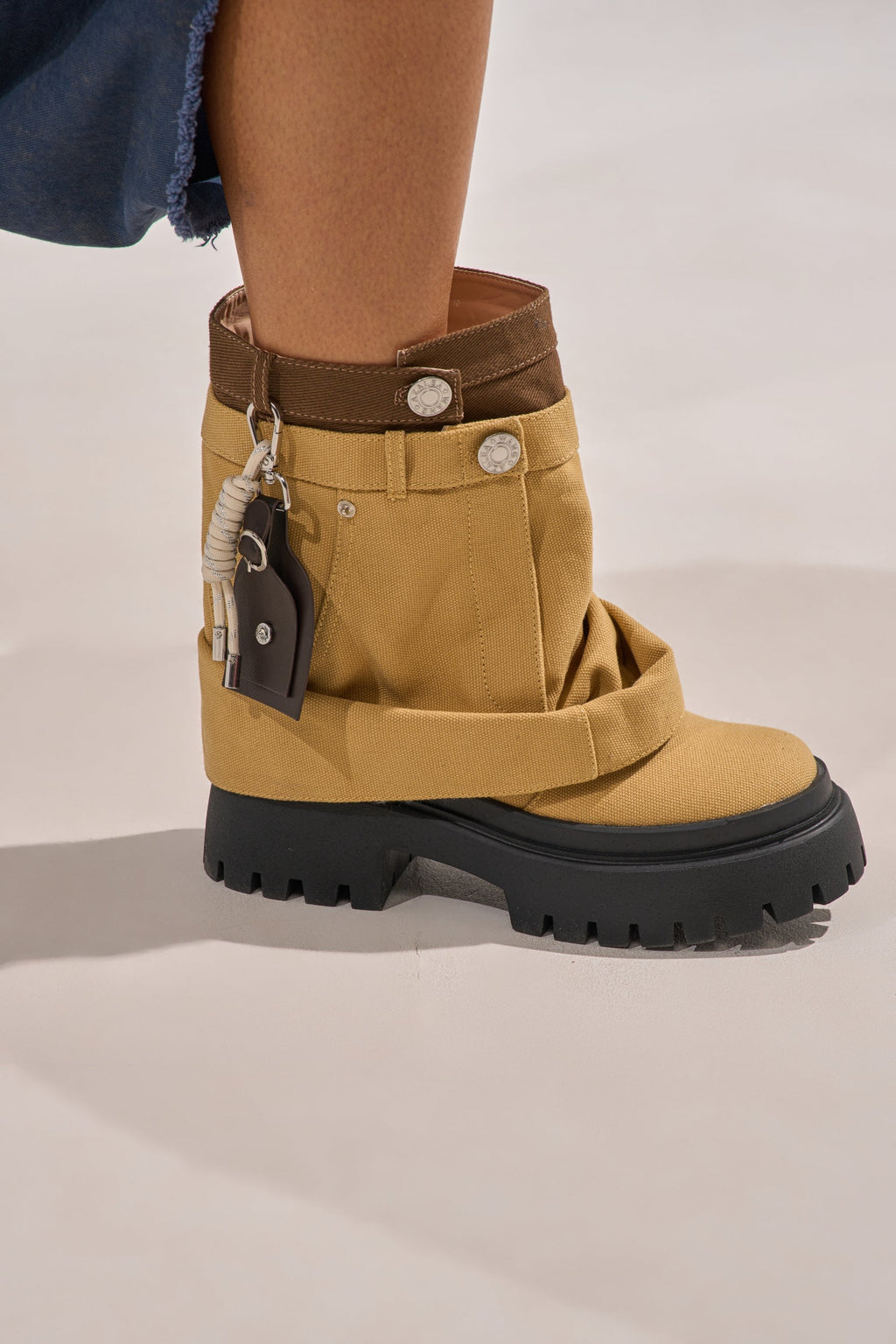AKIRA GOLD FAE TAN BOOTIE
