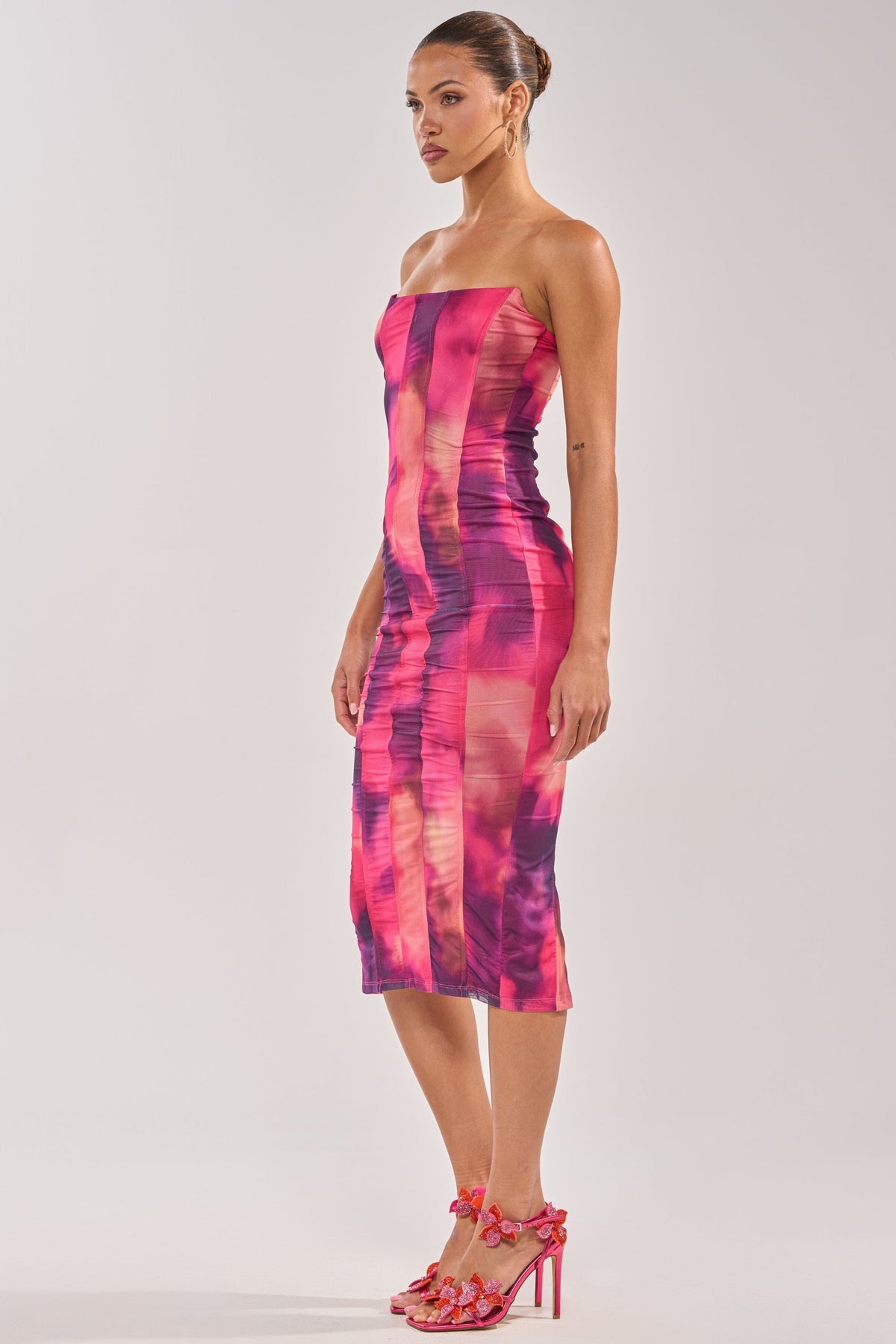 ROSE GARDEN MAXI DRESS IN PINK MULTI
