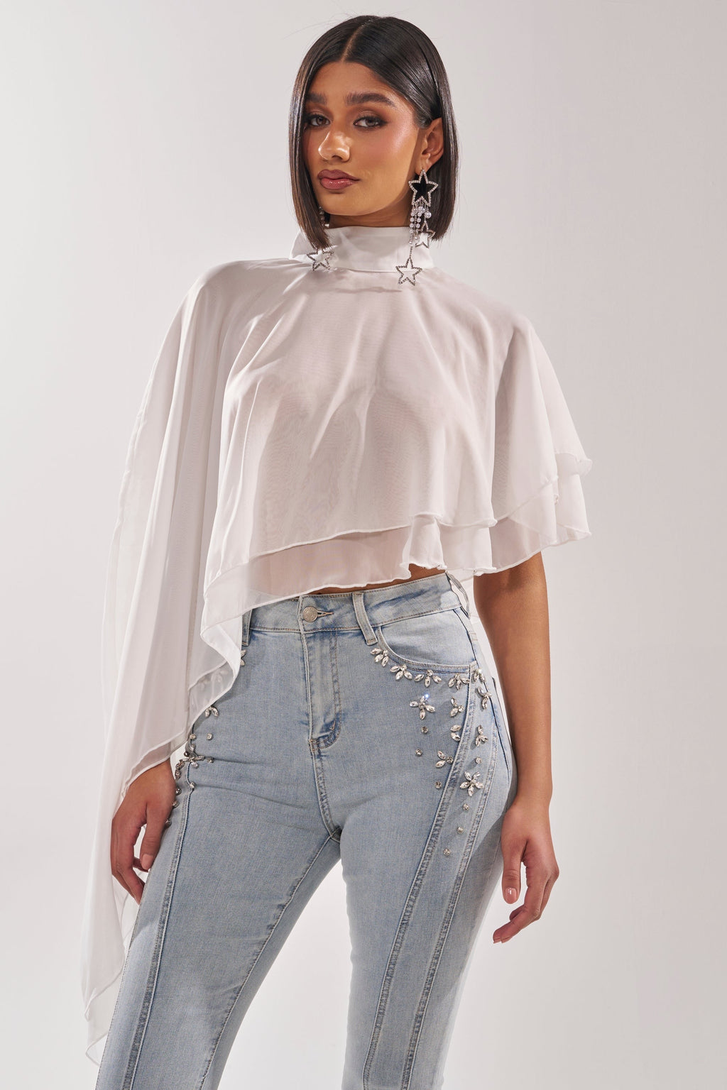 FOLLOW ME DRAPEY BLOUSE