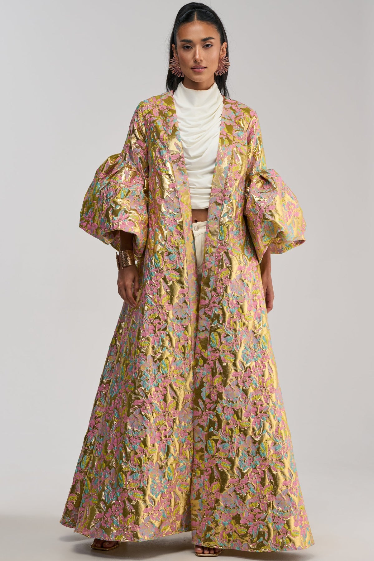 LEMON DROP BROCADE DUSTER