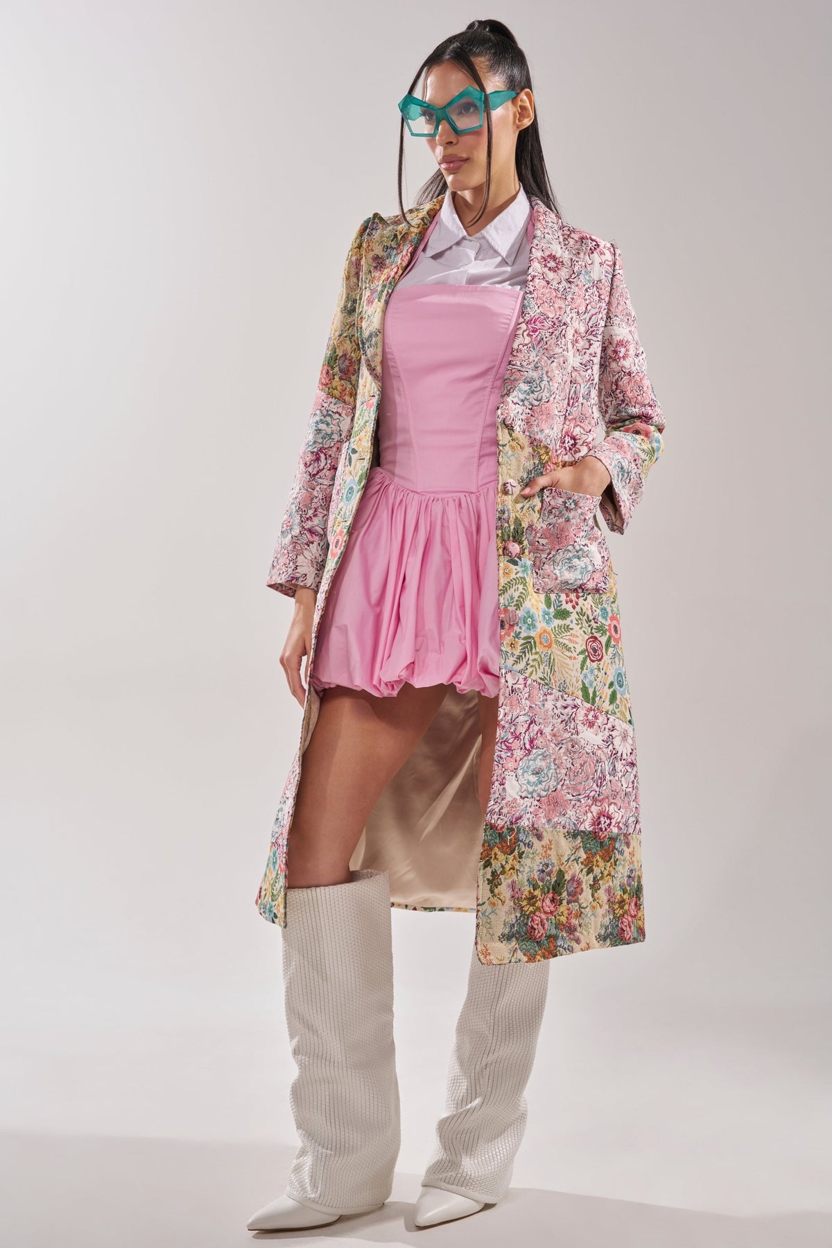 HAD ME AT HELLO PATCHWORK TRENCH