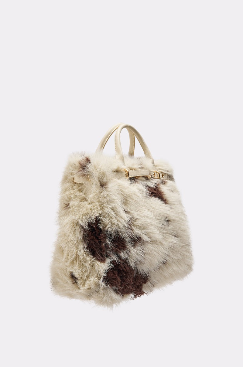 MOO FAUX FUR MINI TOTE