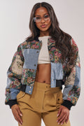 SWEET TALKER PATCHWORK BOMBER