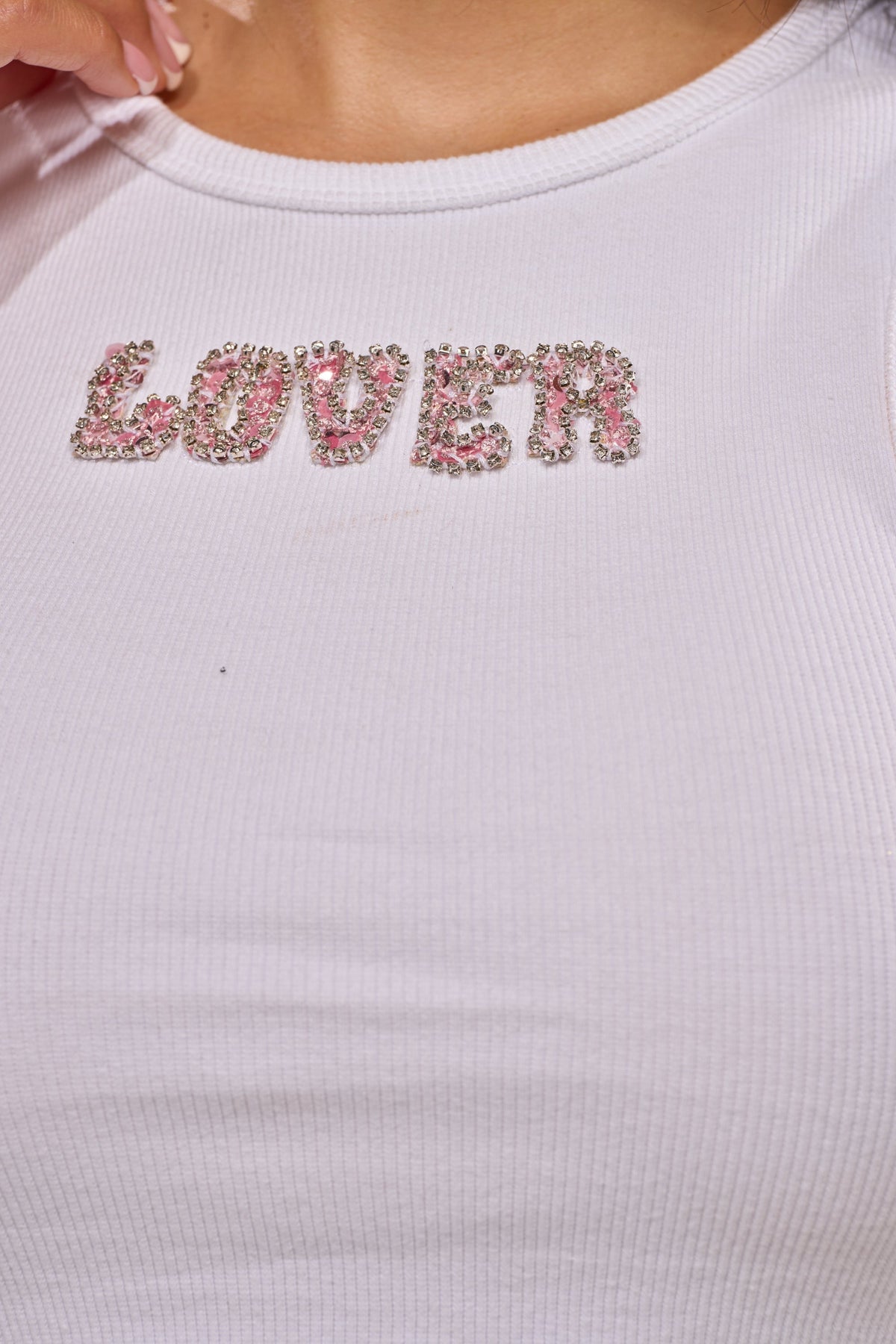 LOVER GIRL RIBBED TANK