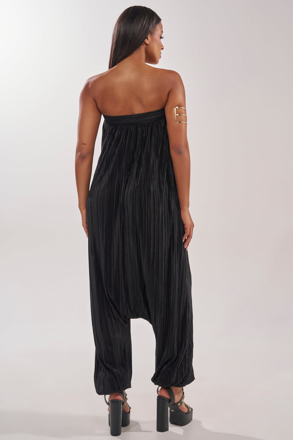 FROM THE CITY DROP CROTCH JUMPSUIT IN BLACK