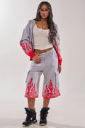 FIRE TO THE FLAMES BERMUDA SHORT