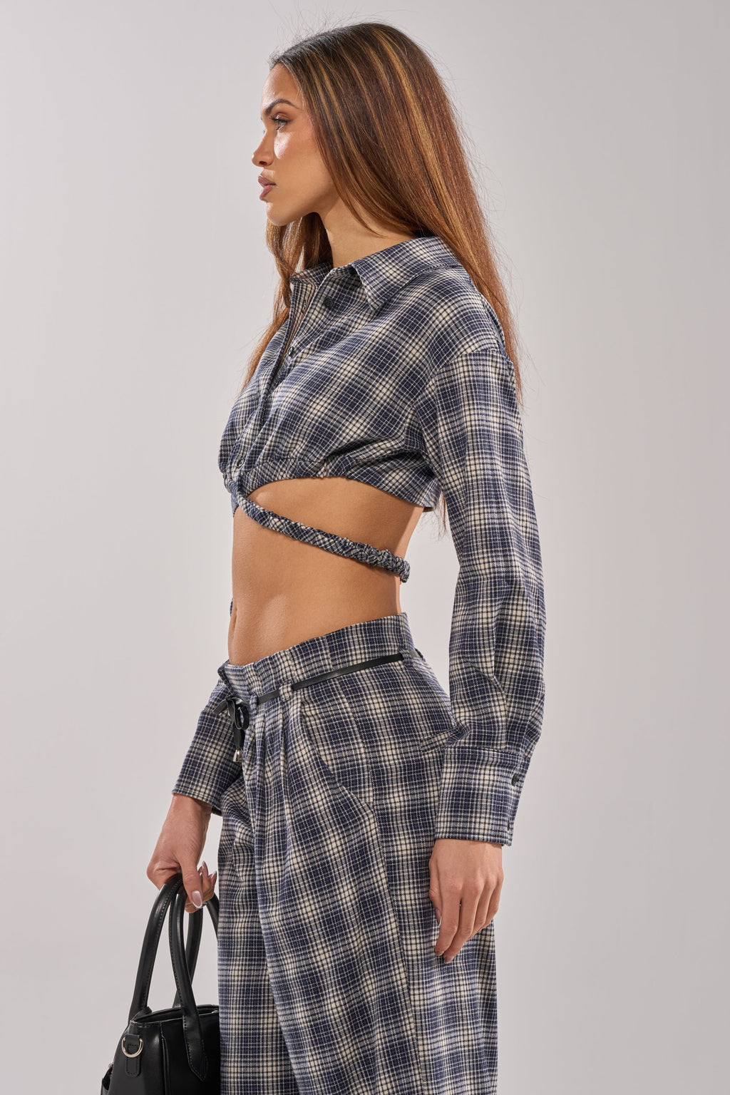 JANE PLAID BUTTON DOWN