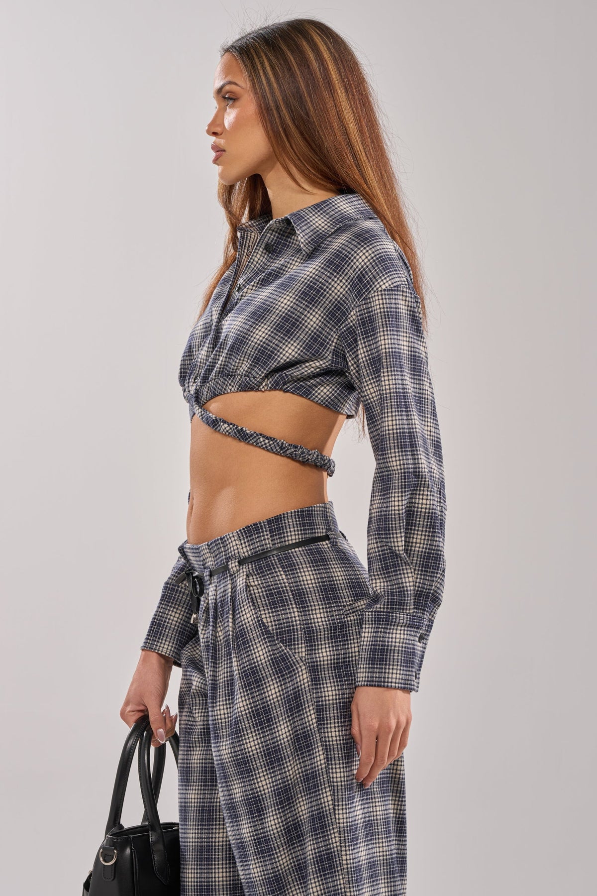 JANE PLAID BUTTON DOWN