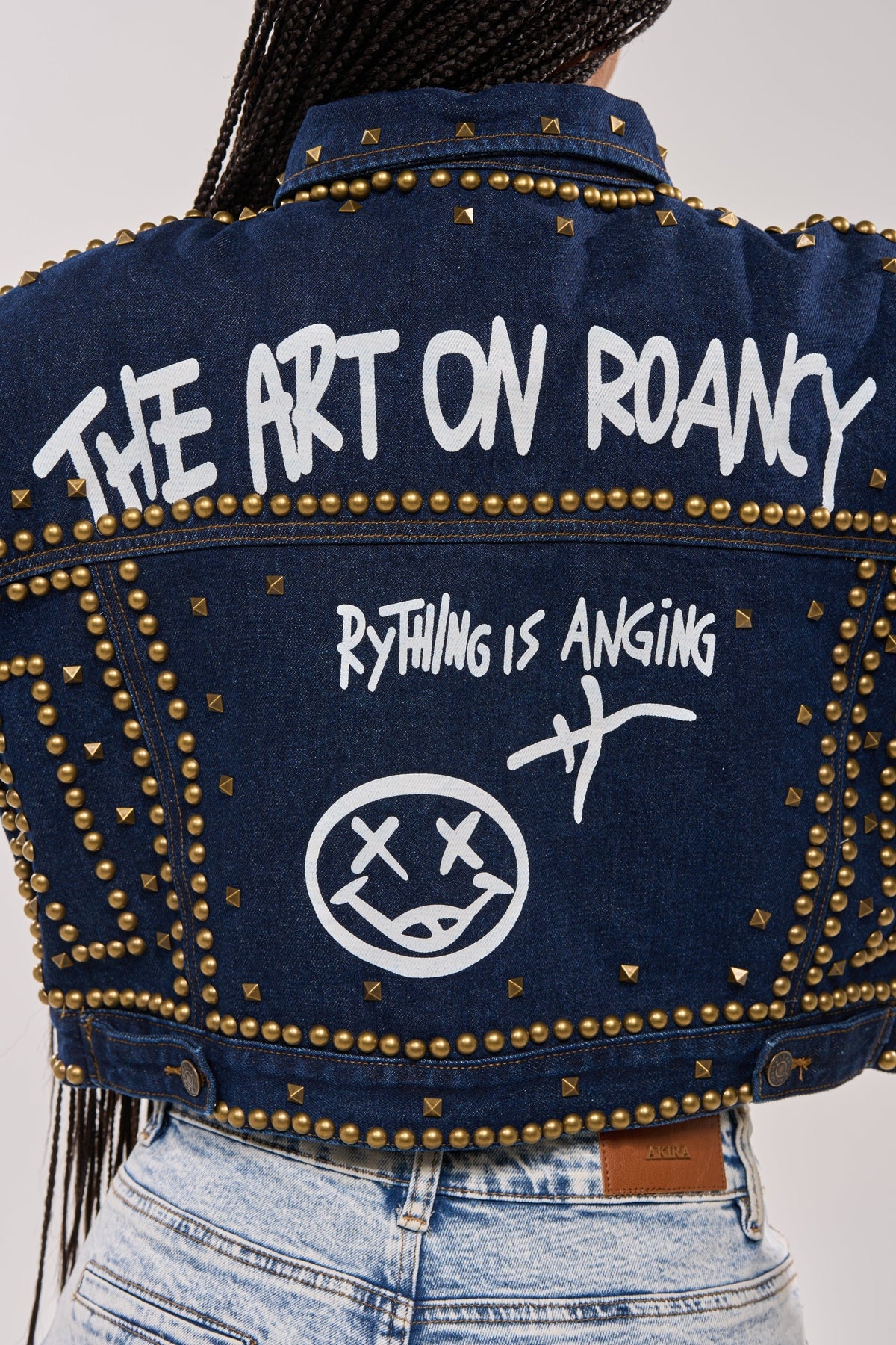 RHYTHM OF THE NIGHT DENIM JACKET IN DARK BLUE