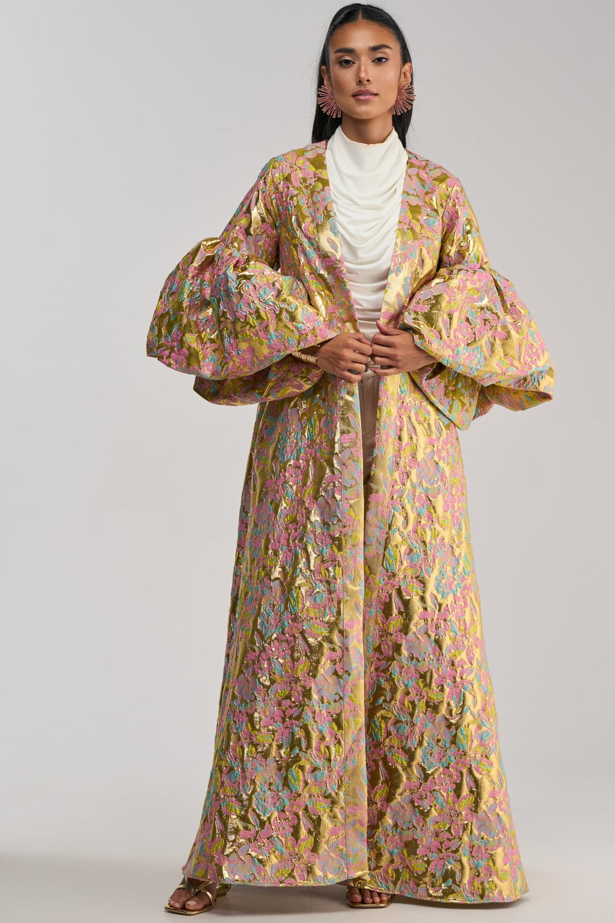 LEMON DROP BROCADE DUSTER