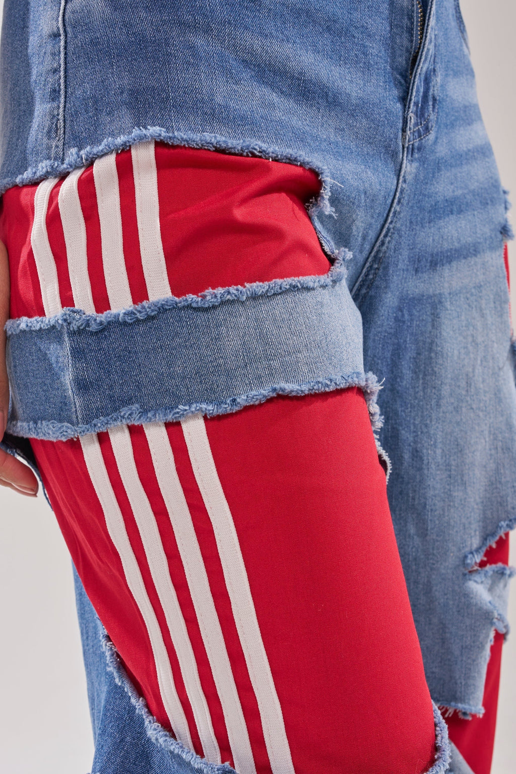 LEXIE LOW RISE DENIM TRACK PANT