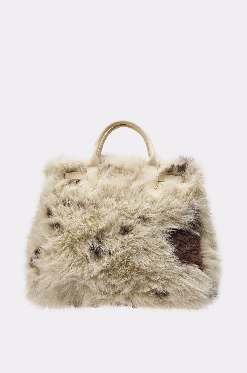 MOO FAUX FUR MINI TOTE