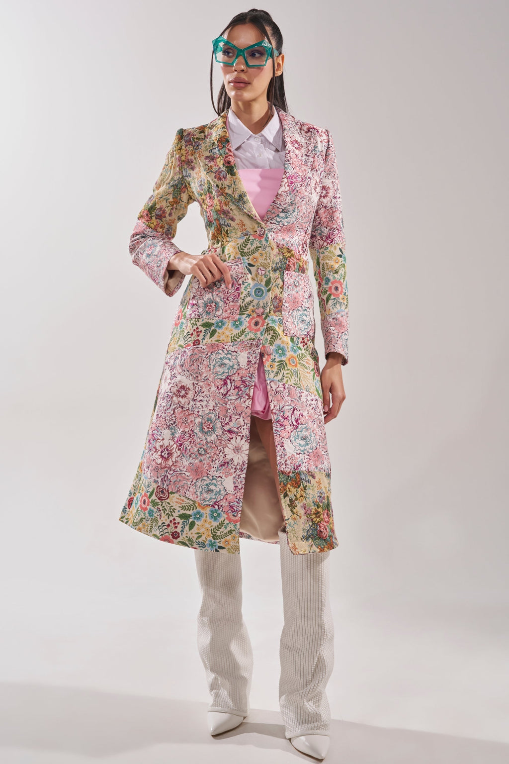 HAD ME AT HELLO PATCHWORK TRENCH