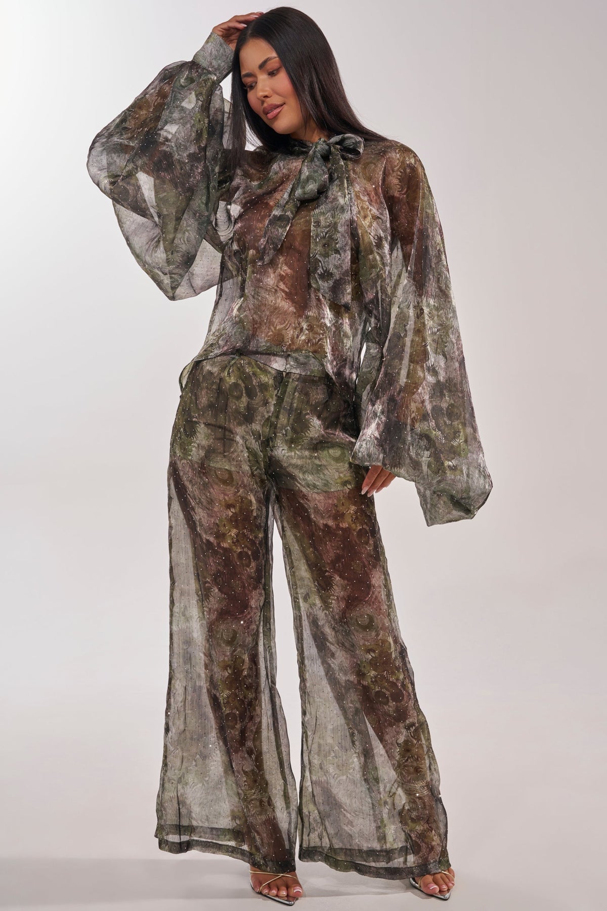 MYSTIQUE FLORAL CHIFFON PANT