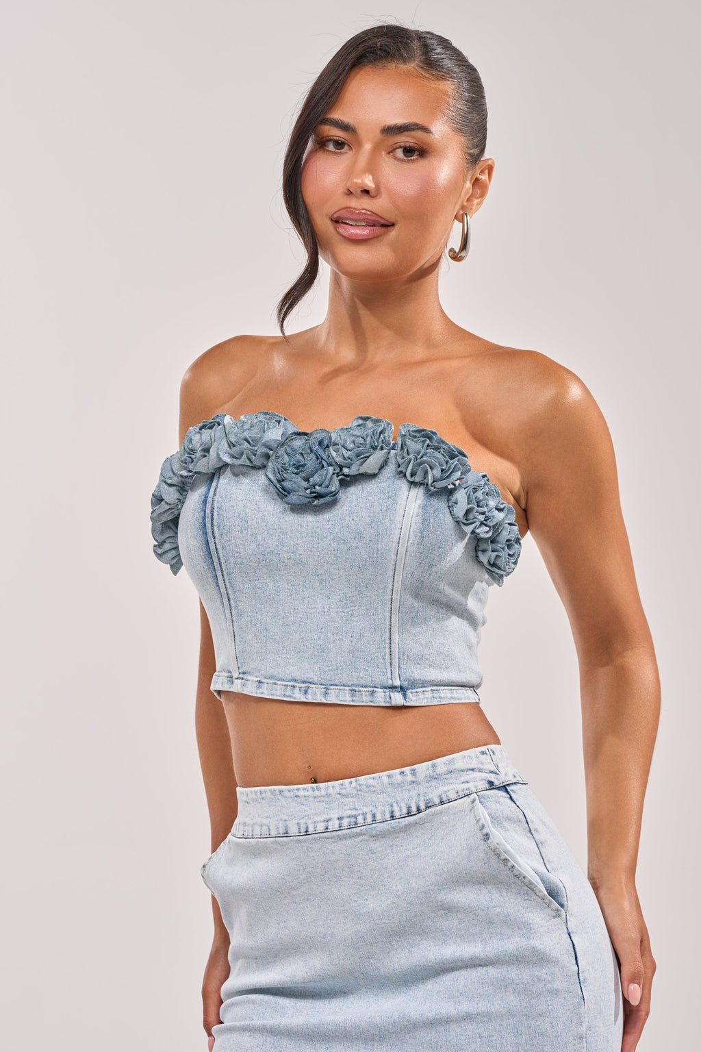 LOVE ME LIKE THAT FLOWER CORSET