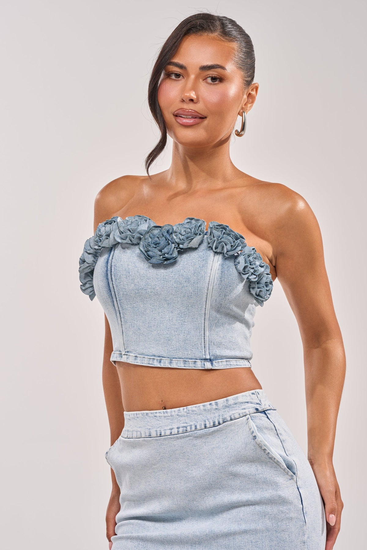 LOVE ME LIKE THAT FLOWER CORSET
