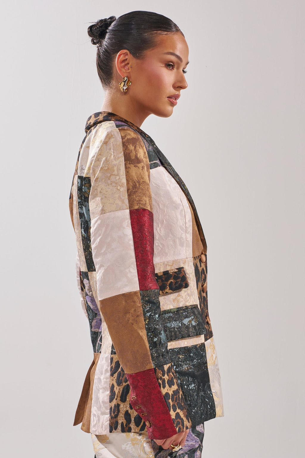 MADE YOU LOOK PATCHWORK BLAZER