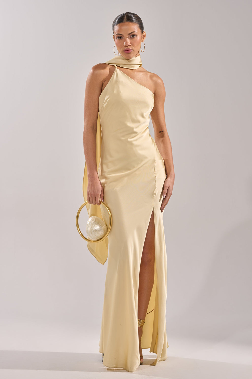 GOLDEN HOUR SATIN MAXI DRESS