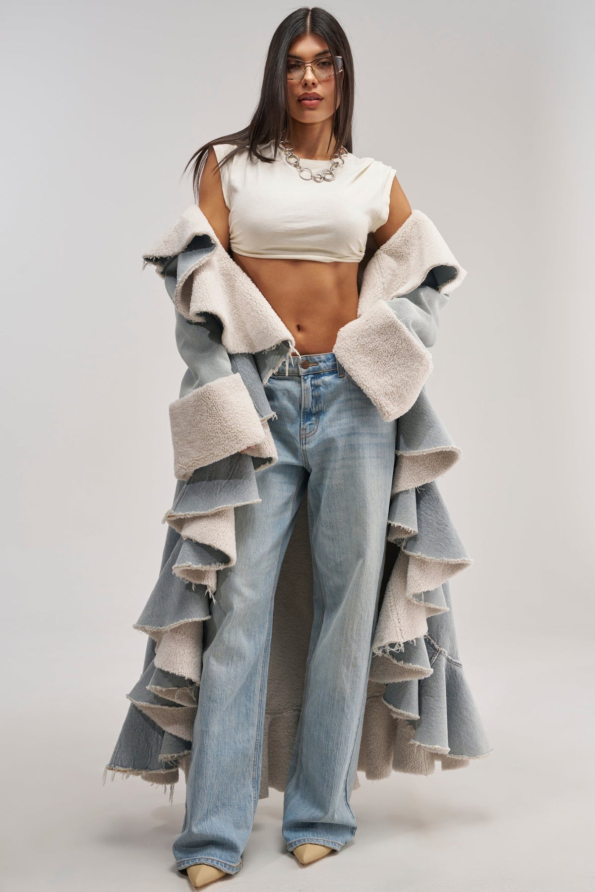 AIN'T ABOUT THE MONEY DENIM TRENCH