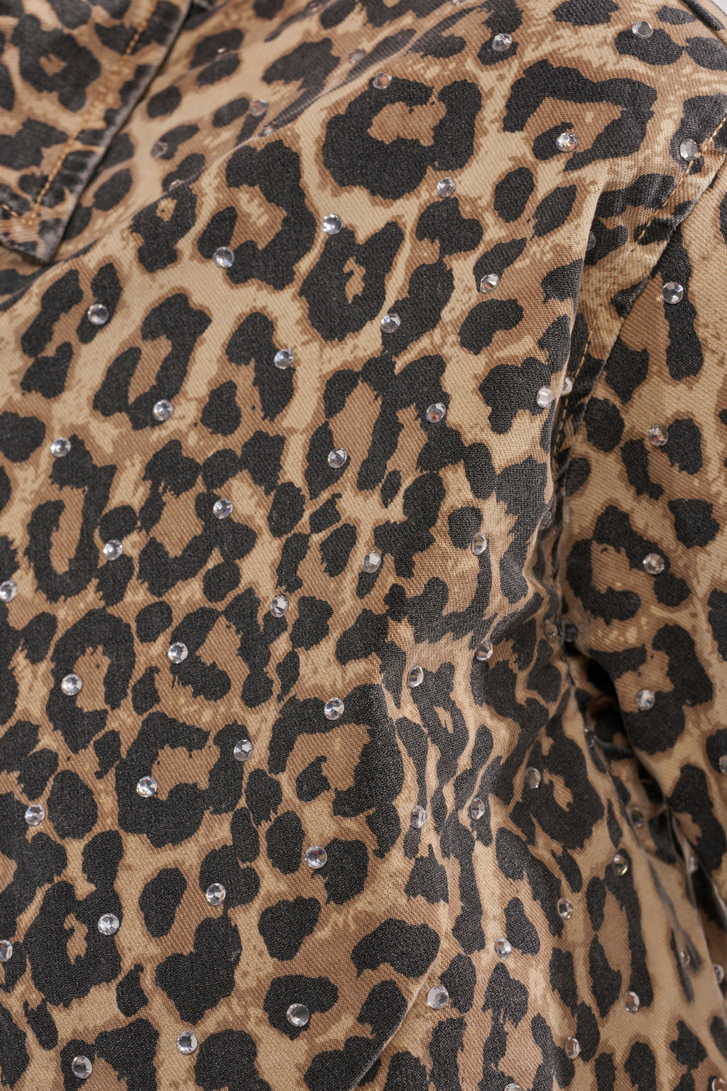 LEOPARD SISTA BUTTON DOWN