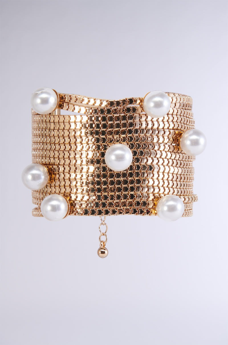 PEARL PERFECTION GOLD BRACELET