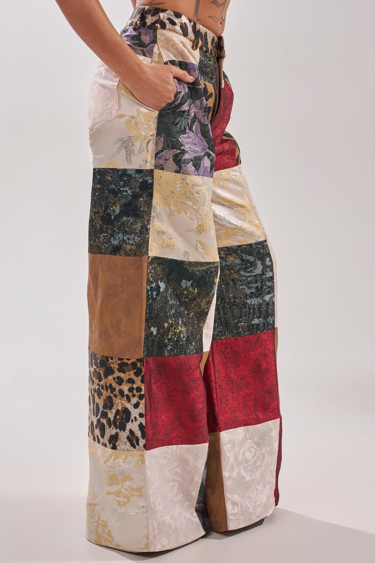 MADE YOU LOOK PATCHWORK TROUSER