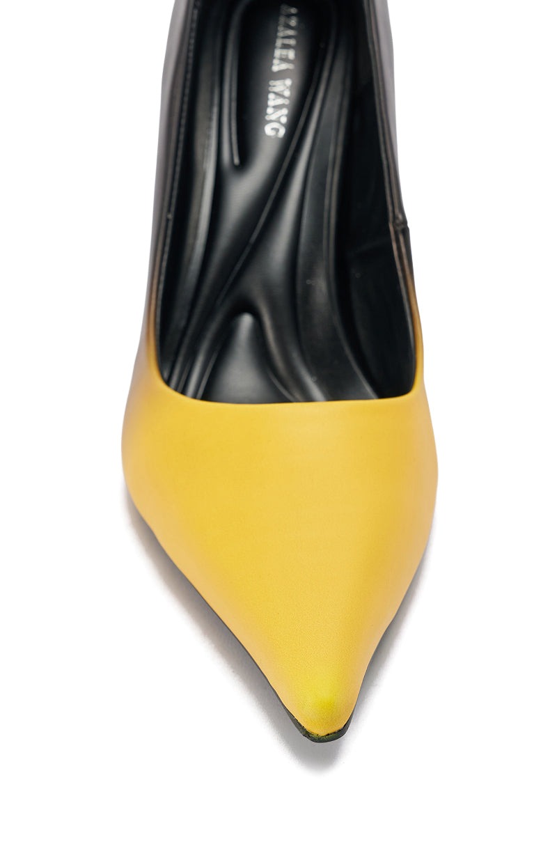 AZALEA WANG YELLOW OMBRE EFFECT STILETTO PUMP