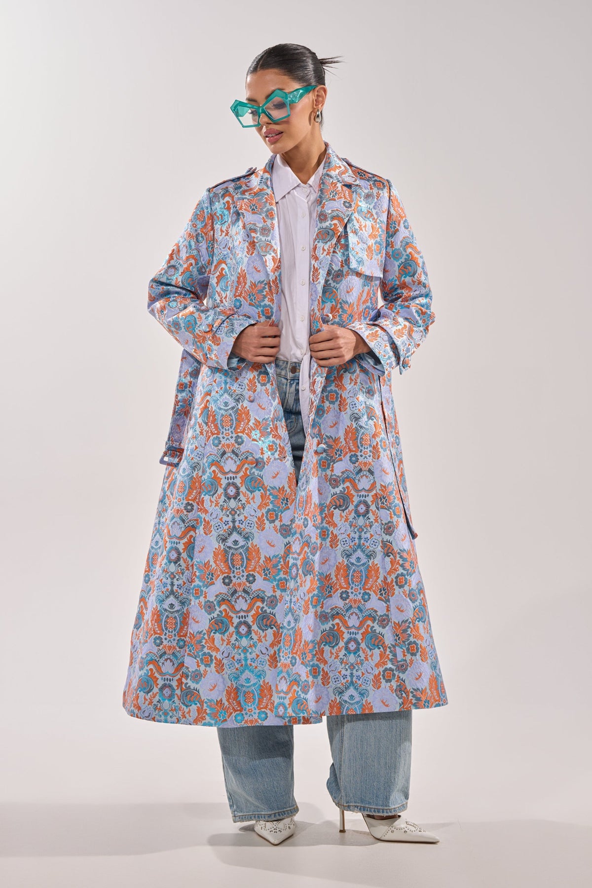 ST. GERMAIN BROCADE TRENCH