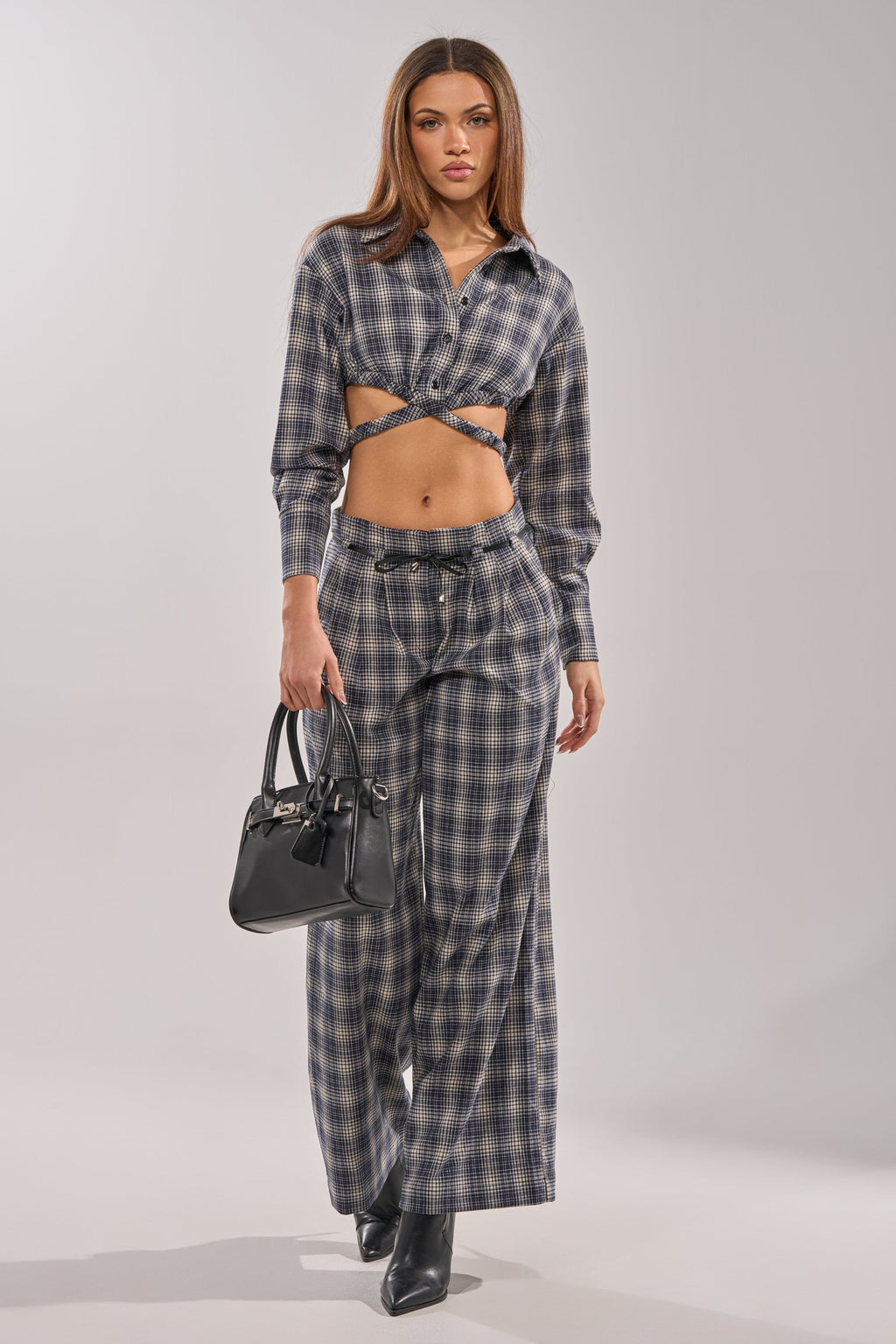 JANE PLAID BUTTON DOWN