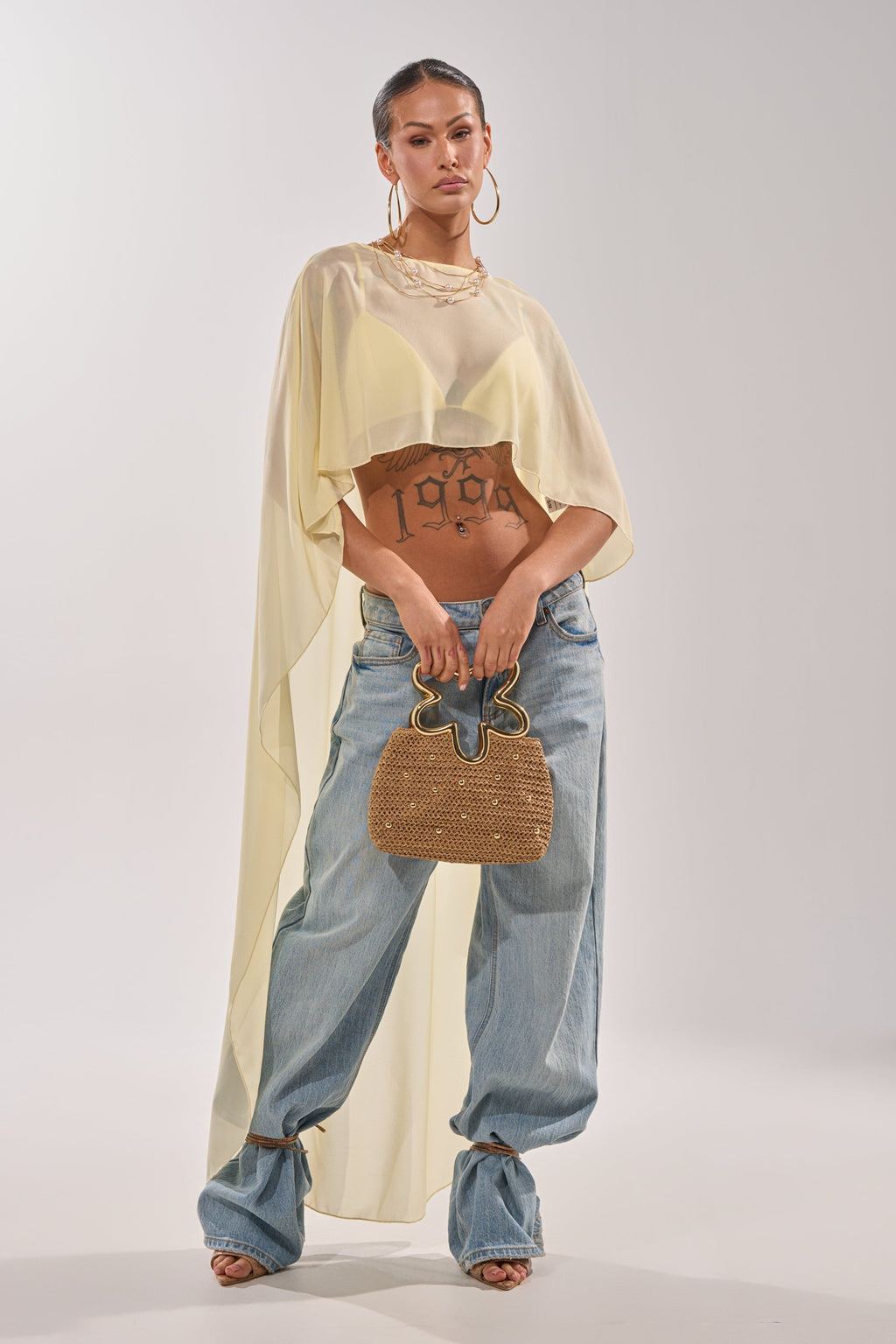 COOL GIRL CHIFFON BLOUSE IN YELLOW