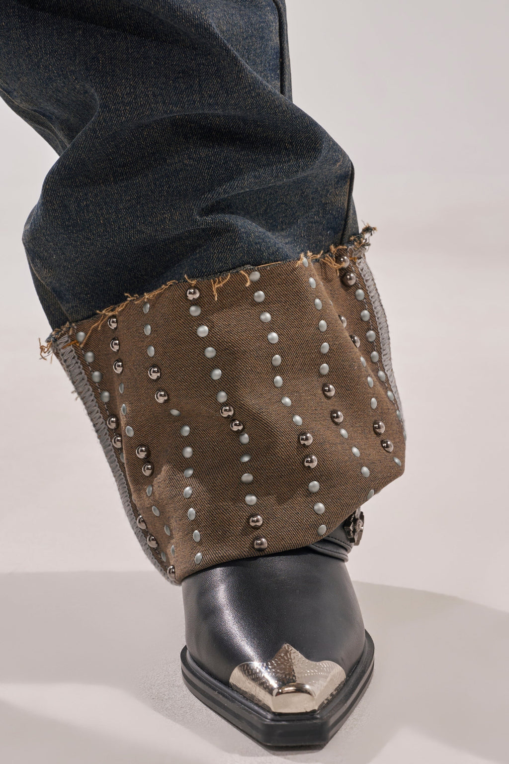 VANJA STUDDED WIDE LEG DENIM
