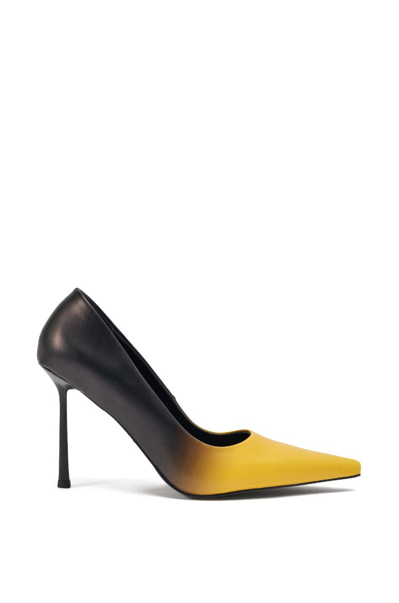 AZALEA WANG YELLOW OMBRE EFFECT STILETTO PUMP