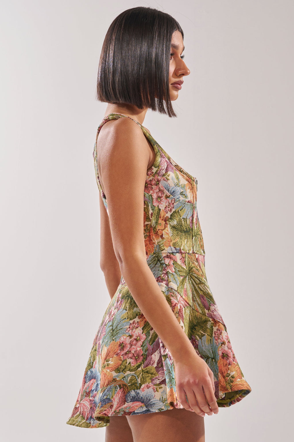 MATCH POINT MINI DRESS IN BROCADE