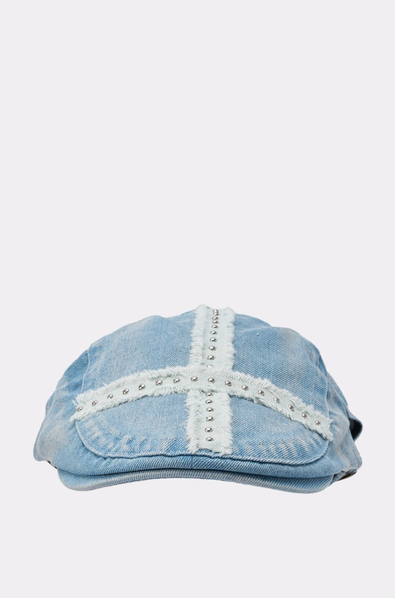 CROSS MY HEART DENIM HAT