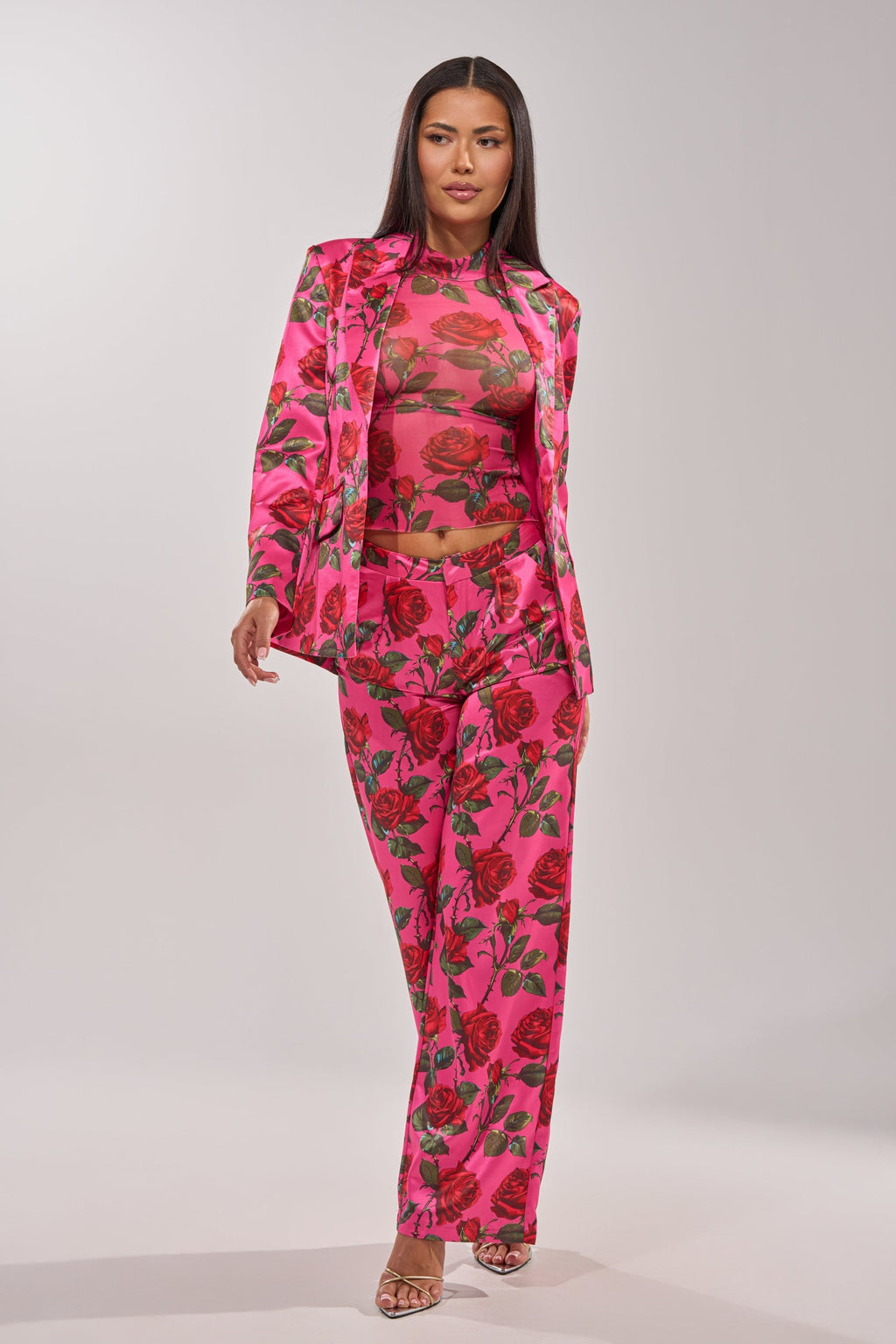 DOZEN ROSES MESH TOP