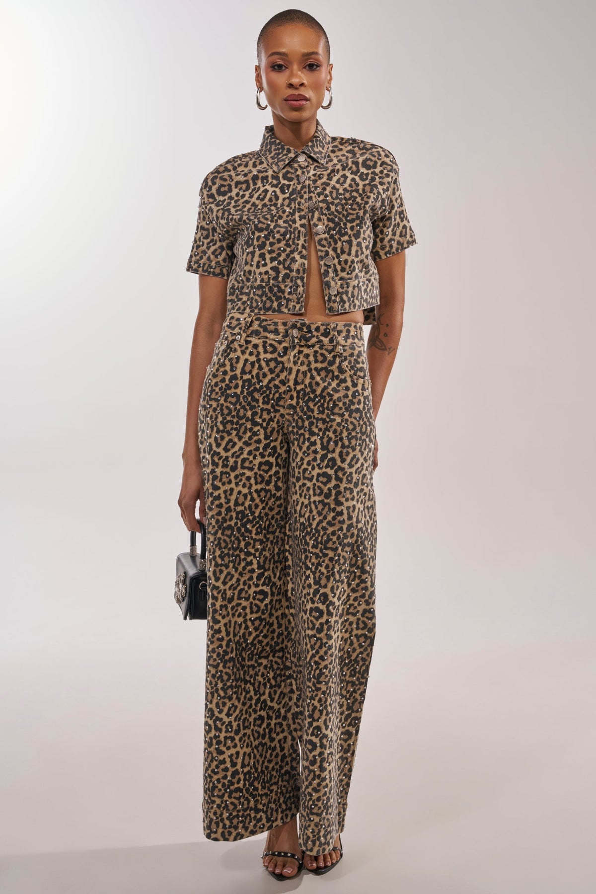 LEOPARD SISTA BUTTON DOWN