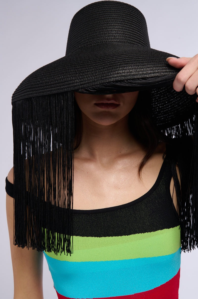 FRINGED GLORY HAT